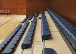 Wall Attached Retractable Gymnasium Bleachers / Anti Slip Indoor Basketball