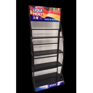 Customized Display Holder auto metal engine oil display racks Mobil one engine