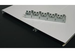 China S - shaped Commercial Ceiling Tiles Strip , Aluminum Suspneded Metal Panel factory