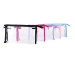 Sewing Clear Promotional PVC Bags , Colorful PVC Makeup Bag For Cosmetics