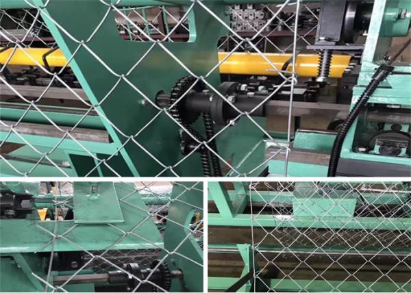 China Heavy Duty Double Wire Chain Link Fence Making Machine Low Noise PVC Control 380V 50HZ factory