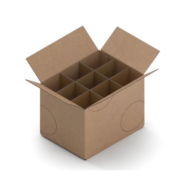 square kraft corrugated mailer packaging box