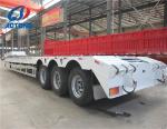 Folding Gooseneck Multi Axle 50-120ton Lowboy Car Truck Trailer 12500-17000*3000