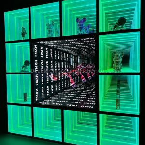 LED Strip Light Infinity Mirror Display Case for Showroom Furniture Sales Shop