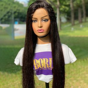China Beauty Forever Straight 5x5 HD Lace Wig Pre Plucked Remy Human Hair Wig factory