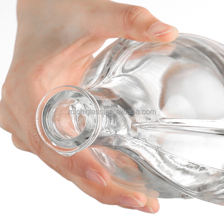 Aluminum Plastic PP Collar Glass Bottle for Liquor Alcohol Spirit in 500ml 750ml