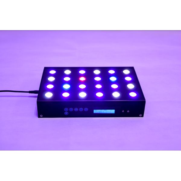 Programmable led aquarium reef lighting with full spectrum,two channels