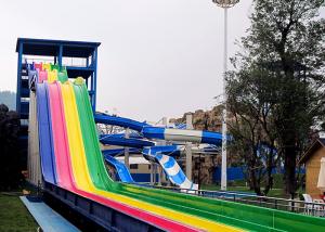 China Multi Color Water Park Slide Environmental Protection Roller Coaster Rafting Slide factory