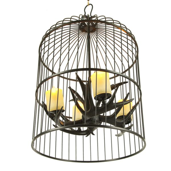Antler dining room light Cage Chandelier Lighting For Indoor Home (WH-AC-28)