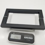 Hotel 8 inch Black Matte D type Stainless Steel 304 Glass Door Handle for Shower