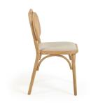 Modern Solid Wood Dining Chair in Natural Color for Restaurant Furniture