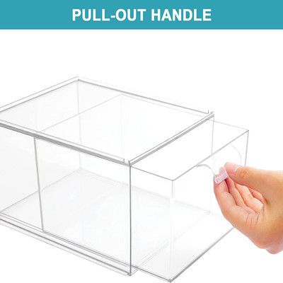 2 Pack Makeup Organizer Storage Drawers Plastic Storage Bins Stackable