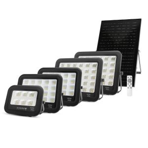 High Brightness LED Solar Light Remote Control Aluminum Ip67 Waterproof 100w 200w 300w 400w 500w