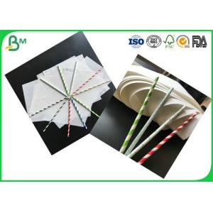 Biodegradable 120g  Drinking Grade Kraft Straw Food Grade Paper Roll for Food Packages