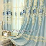 European Style Home Textile Blackout Jacquard Embroidery Window Curtain