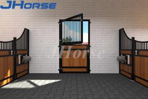 China Prefabricated Bamboo Wood Horse Stable Stall Panel and Fronts factory
