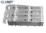 2.05 mm Press Fin Female SFP Cage Connector 1x2 Ports Support 10 Gbit/s Ethernet