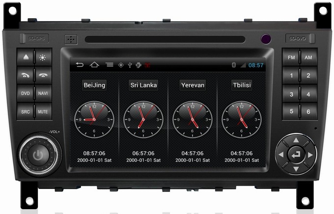 Ouchuangbo Car GPS Navi EQ DVD Player Android 4.0 Mercedes Benz C Class W203 2004-2007 Auto Radio S150 System OCB-093C