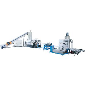 China 500 - 2000kg/H Single Screw Extruder Manufacturers / Plastic Flake Pelletizing Line factory