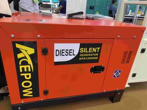 China 25kva Canopy Generator Set Red Color Water Cooled factory