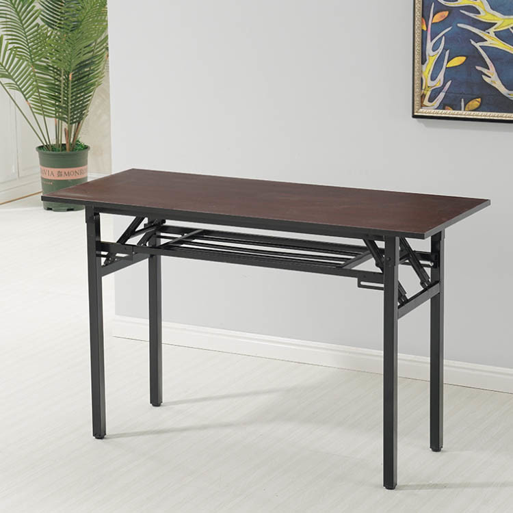 Scratch Resistant Office Computer Training Table Black Wooden Customized Sizes