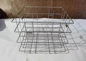 China Heat Resistance 304 Stainless Steel Wire Mesh Storage Basket For Medical Industries factory