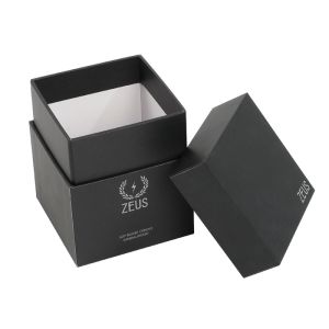 Rigid Custom Printed Candle Boxes Cardboard Packaging Black