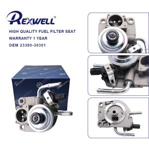 China 23380-30301 Car Engine Fuel Filter Primer Pump Fuel Filter Cap For Toyota  Land Cruiser Prado 120 150 155 Series 1KD KDJ150 on sale