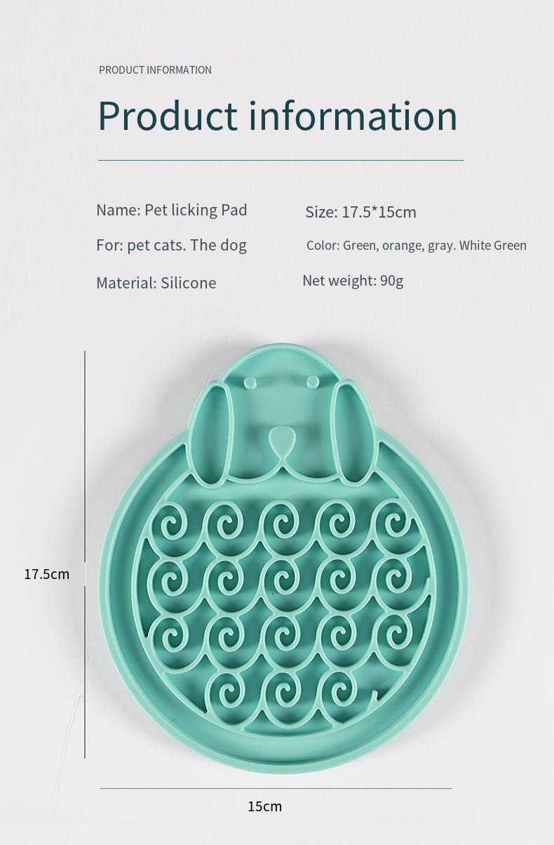 Pets2go Silicone Pet Feeder Bowl Customizable Licking Mat for Cats Dogs