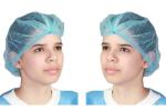 Metal Strip Design Surgical Head Cover Flexible Lightweight Without Glass Fibers