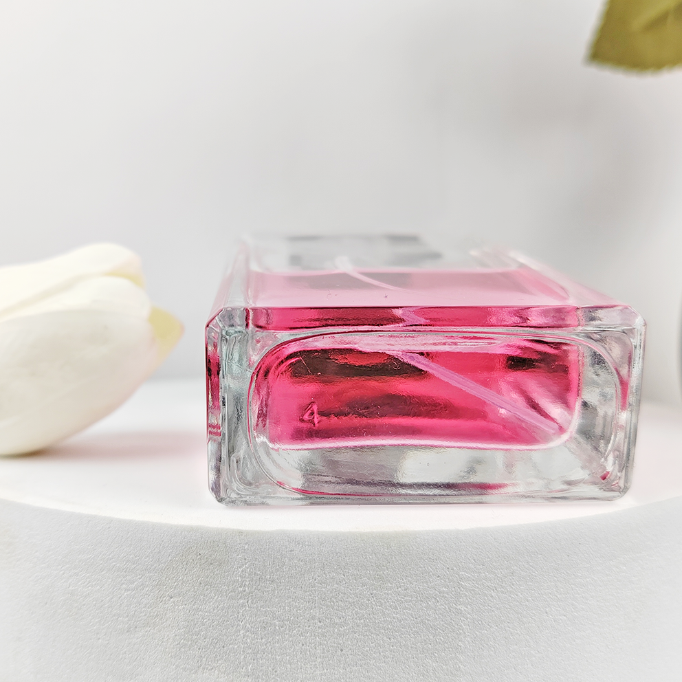 30ml 50ml 100ml Square Spray Bottle Glass Perfume Bottle with Rubber Stopper Sealing Type