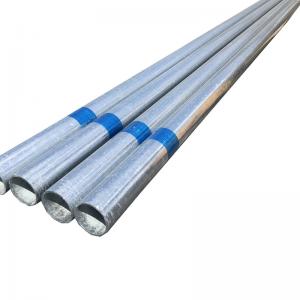 China Pre Hot Dipped Galvanized Round Steel Pipe 1.5 Inch 2 Inch 3 Inch Rectangular Section factory