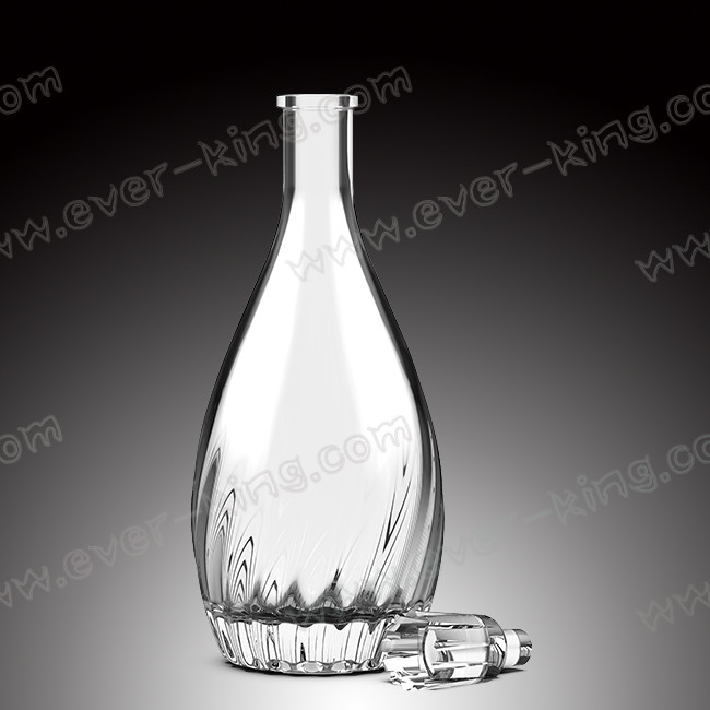 750ml Transparent Premium Liquor Glass Bottles