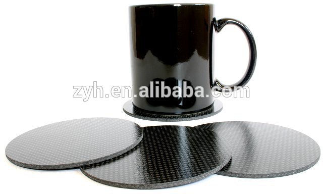 Square Carbon Fiber Drink Coaster
