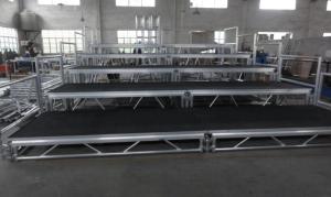 China Toughened Glass Movable Stage Platform / Temporary Stage Platforms factory
