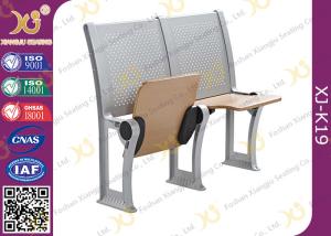 China Plywood School / College Classroom Furniture Connected Table And Chair factory