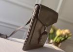 Leather Message Tote Ladies White Cross Body Bag Monogram Eclipse