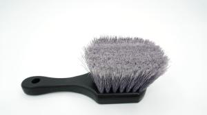 China Soft PP Bristle Car Wash Wheel Brush With Short Handle factory