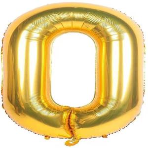 China Gold Aluminum Foil Number 0-9 Balloons for Wedding and Party Decoration factory