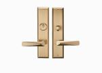 Easy Installation Brass Single Cylinder Front Door Handleset