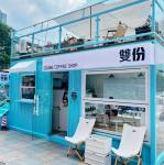Courtyard Prefab Detachable Coffee Shop Restaurant Luxury Bar Led Flat Pack