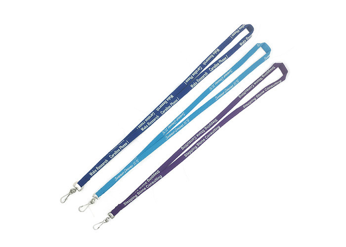China Polyester Breakaway Custom Tubular Lanyards 920x15mm With Id Card Holder on sale