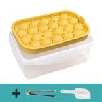 Ice Cube Tray 2 Pack Flexible Silicone 22 Ice Balls Maker With Lid BPA Free