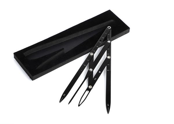 Private Label Stainless Steel Eyebrow Tattoo Permanent Makeup Calipers For