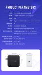 High Power Qc 3.0 Usb Wall Charger 100w Gan Travel Charger Overvoltage