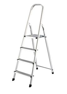 China 4 Steps Portable Lightweight Household Foldable Aluminum Step Ladder factory