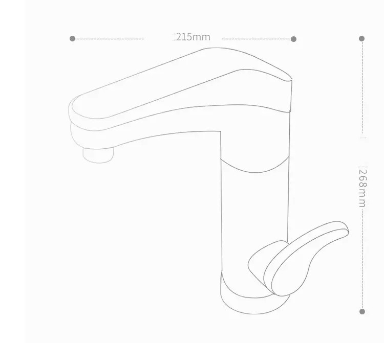 220V Electric Hand Wash Tap 7 Gears Multifunction Instant Geyser Tap For Kitchen