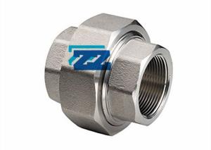 China NPT 1 1 / 4 &quot; Forged Steel Unions , ASTM A182 F321 Threaded Pipe Fittings factory
