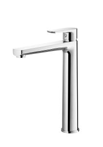 China Modern High Body Bathroom Vessel Sink Faucet Deck Mounted Basin Mixer Tap factory