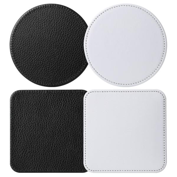 Printable Sublimation Blank Leather Coaster For Sublimation Heat Transfer